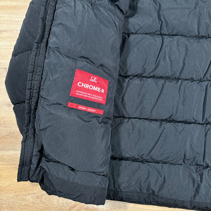 CP Company Chrome-R Goggle Down Jacket in Black
