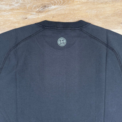 Stone Island Organic Cotton Logo T-Shirt in Charcoal Grey