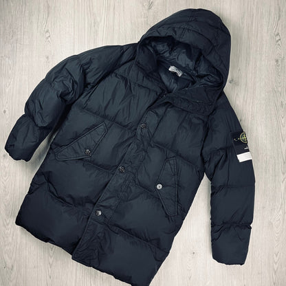 Stone Island Crinkle Reps Down Jacket - Black