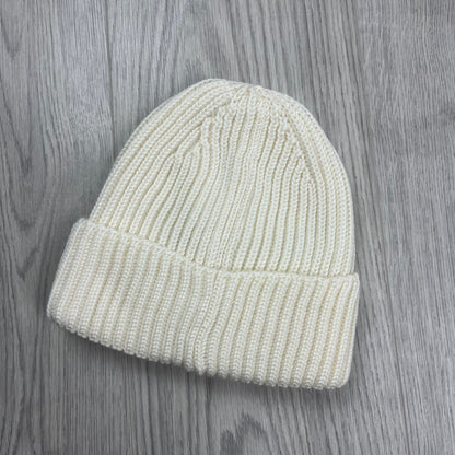 CP Company Lens Beanie - White