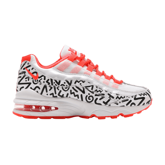 Nike Air Max 95 White Black Crimson (GS)