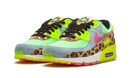 W Air Max 90 LX "Denim Leopard Print"