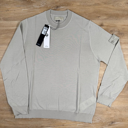 Stone Island Light Pure Wool Ghost Sweatshirt in Beige