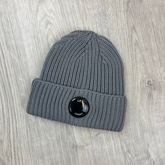 CP Company Lens Beanie - Grey