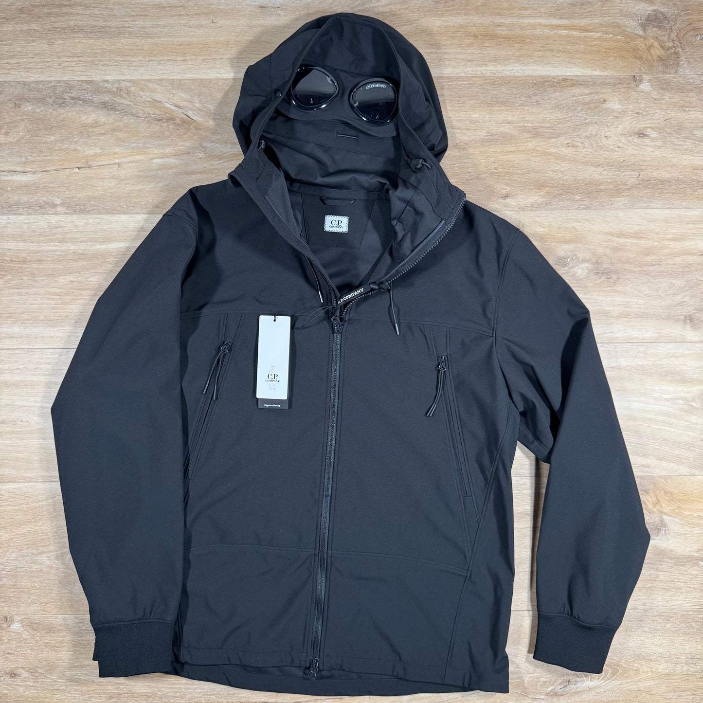 CP Company Shell-R Goggle Jacket in Black