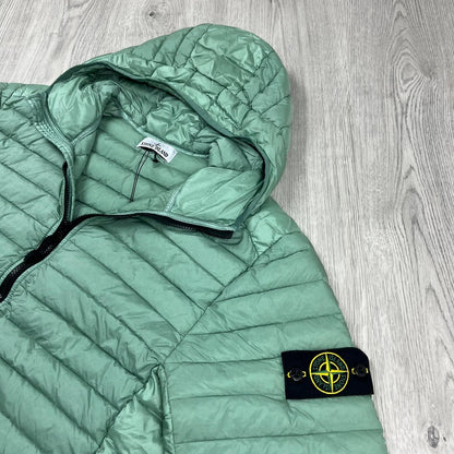 Stone Island Woven Down Jacket - Sage Green