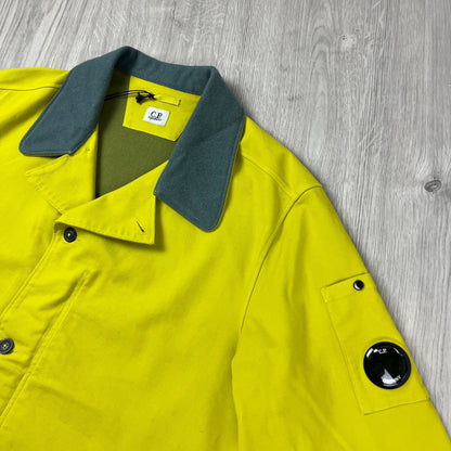 CP Company Co/Ny Satin Jacket - Green Sheen