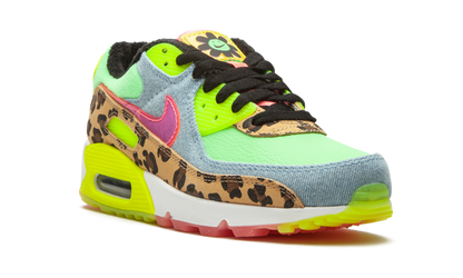 W Air Max 90 LX "Denim Leopard Print"