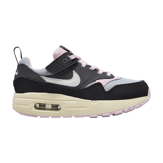Nike Air Max 1 EasyOn Black Anthracite Pink Foam Summit White (PS)