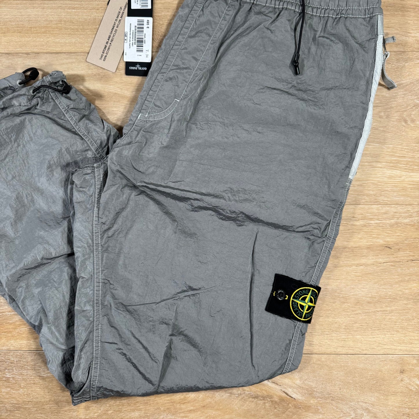 Stone Island Nylon Metal Pants in Pearl Grey with Nylon Mesh Lining