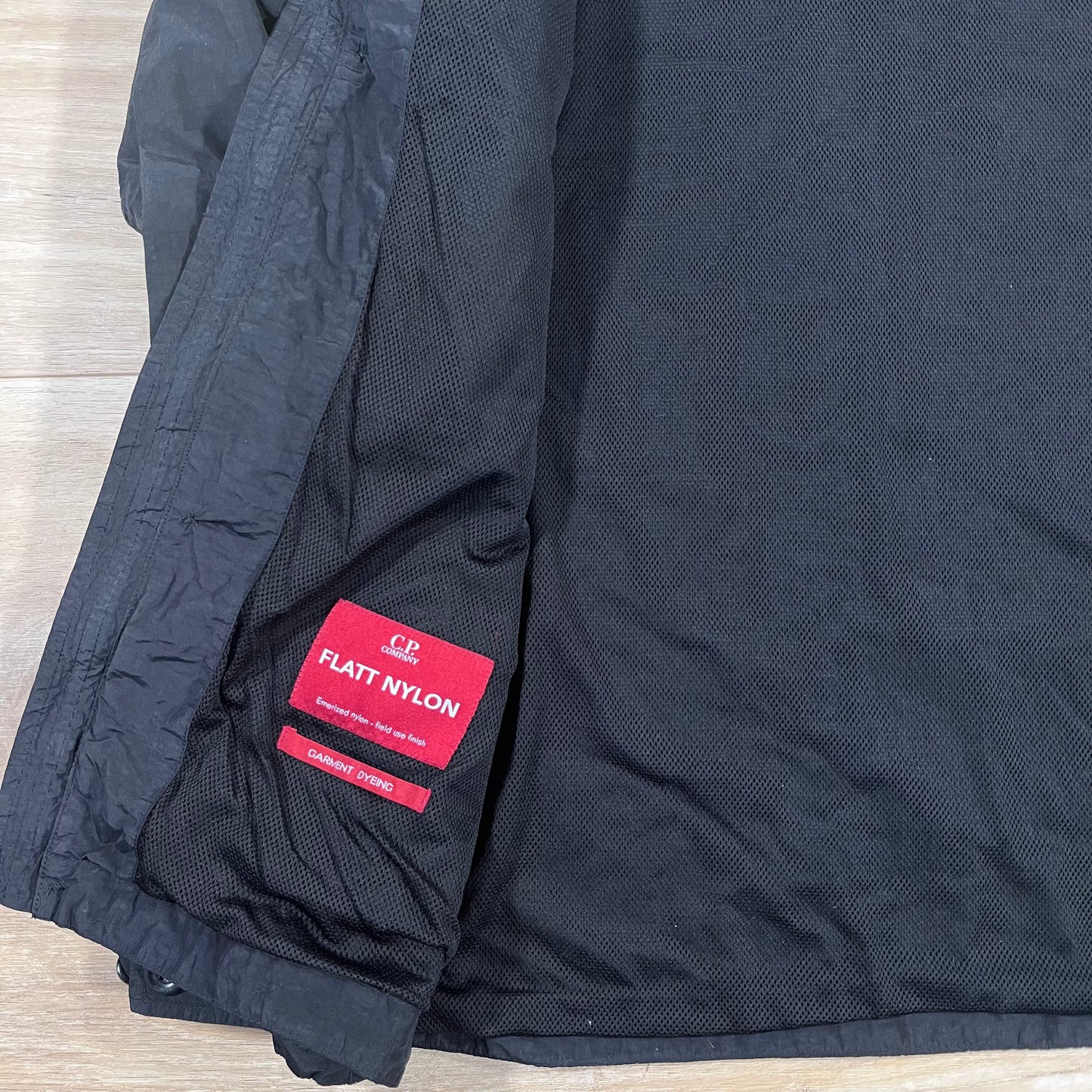 CP Company Flatt Nylon Goggle Overshirt in Black