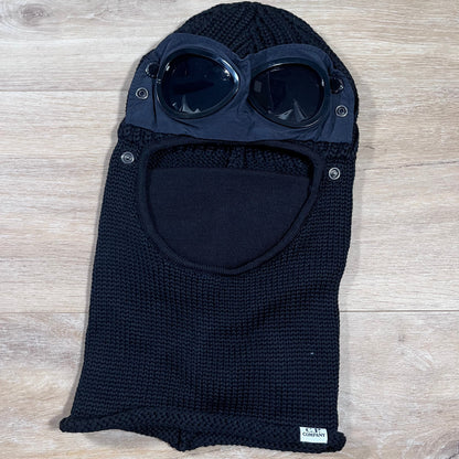 CP Company Merino Wool Goggle Balaclava in Black