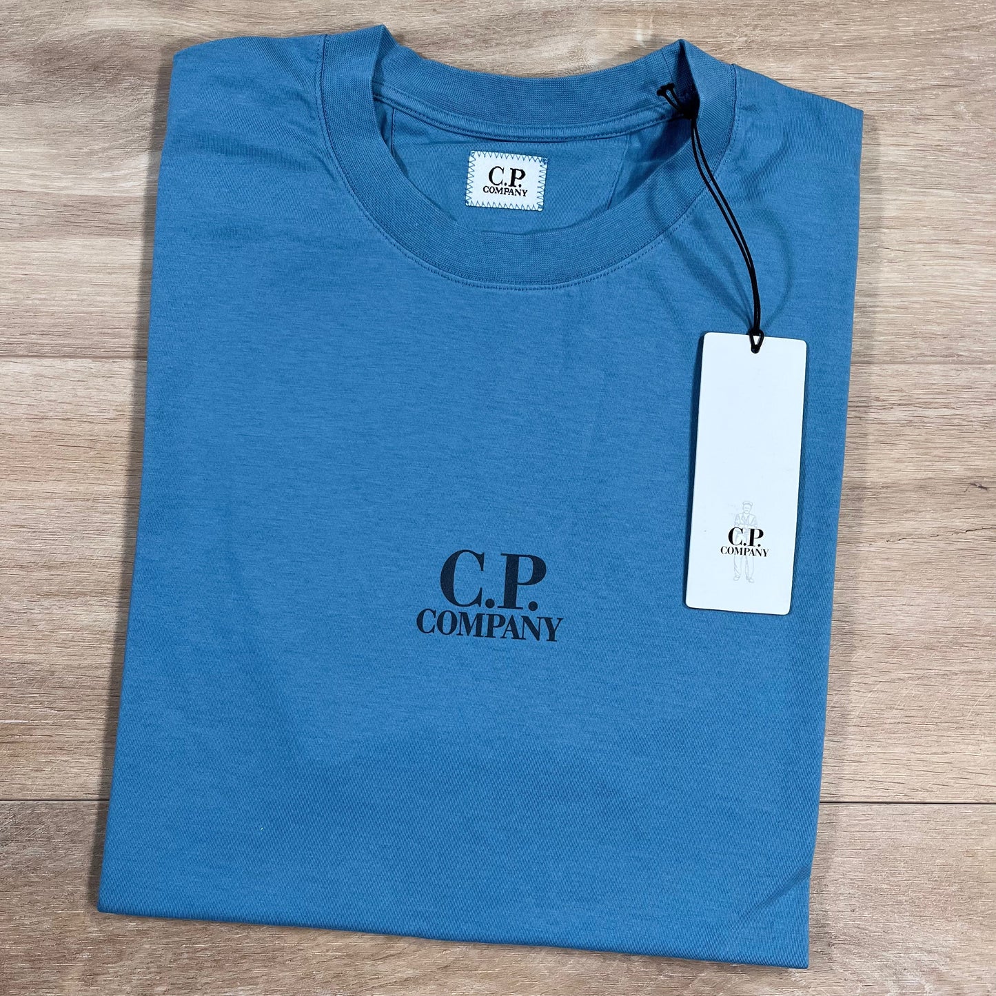 CP Company 30/1 Jersey British Sailor T-Shirt in Aegean Blue