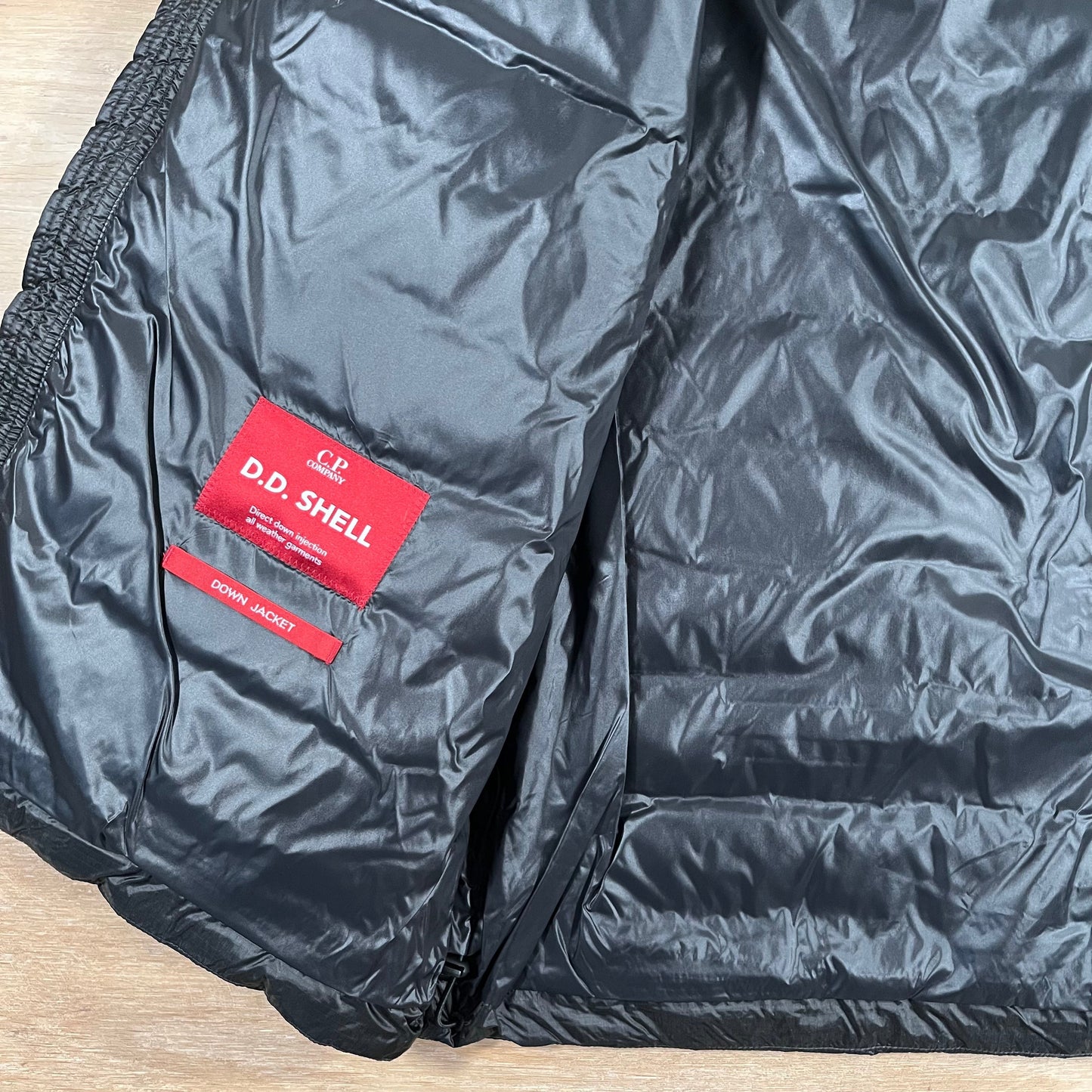 CP Company DD Shell Goggle Down Jacket in Black