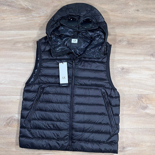 CP Company DD Shell Goggle Down Gilet in Black