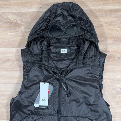 CP Company Nada Shell Goggle Padded Gilet in Black