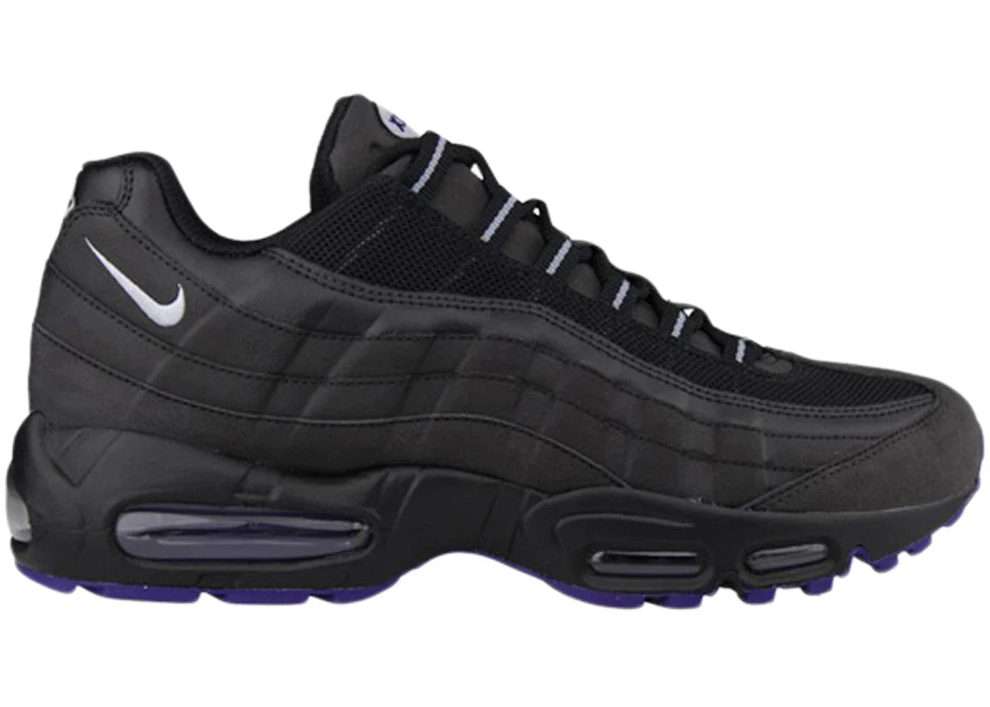 Nike Air Max 95 Black Wolf Grey Court Purple