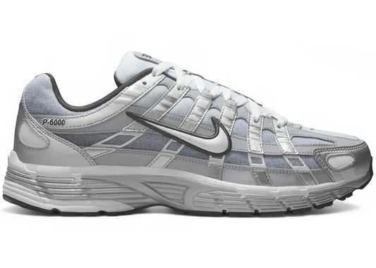 Nike P-6000 Metallic Silver Summit White-Wolf Grey