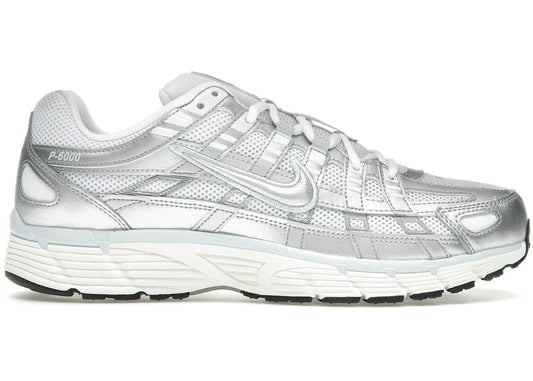Nike P-6000 White Blue Tint Sail Metallic Silver (Women's)
