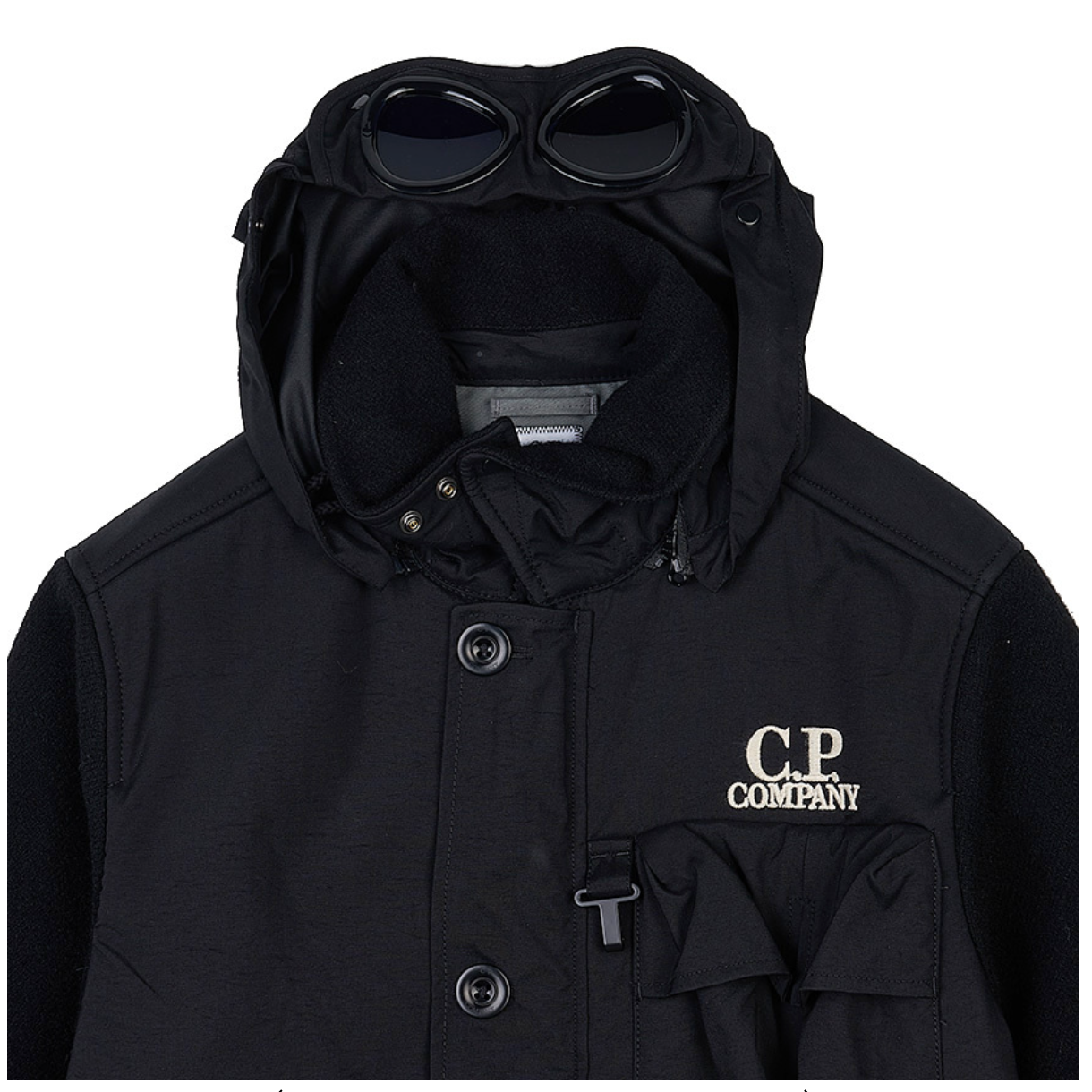 CP Company Duffel Goggle Jacket - Black