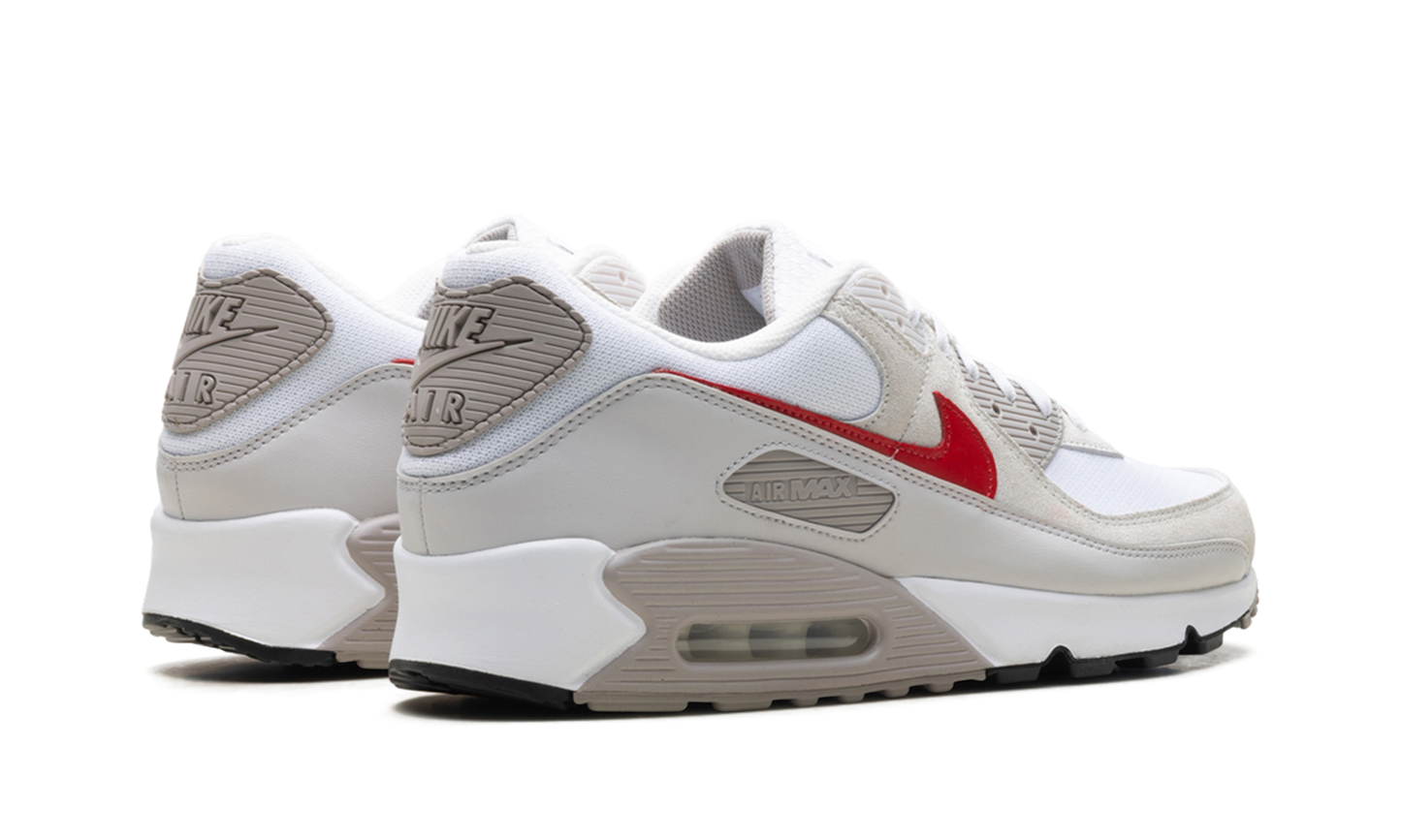 Air Max 90 "White College Grey Vast Grey University Red"