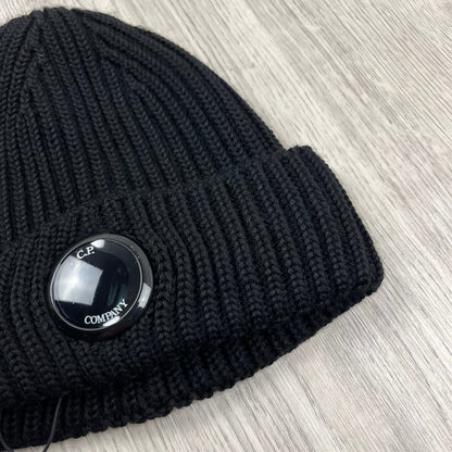 CP Company Lens Beanie - Black