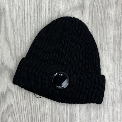 CP Company Lens Beanie - Black