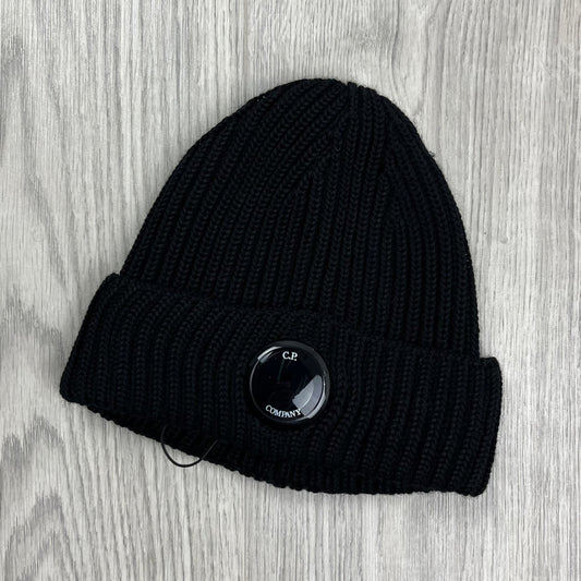 CP Company Lens Beanie - Black