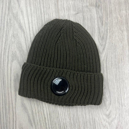 CP Company Lens Beanie - Ivy Green