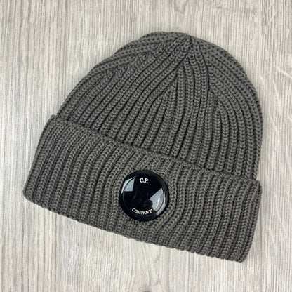 CP Company Lens Beanie - Walnut