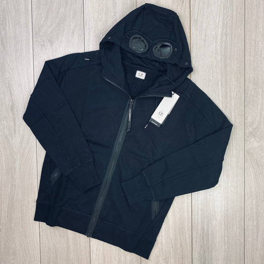 CP Company Raised Fleece Goggle Hoodie - Black