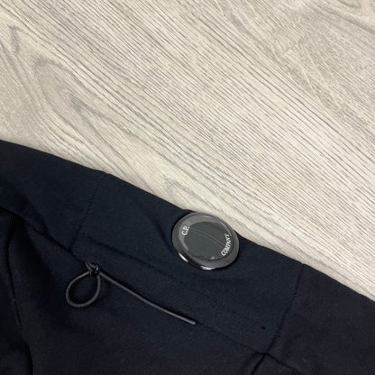 CP Company Raised Fleece Zip Hoodie - Black
