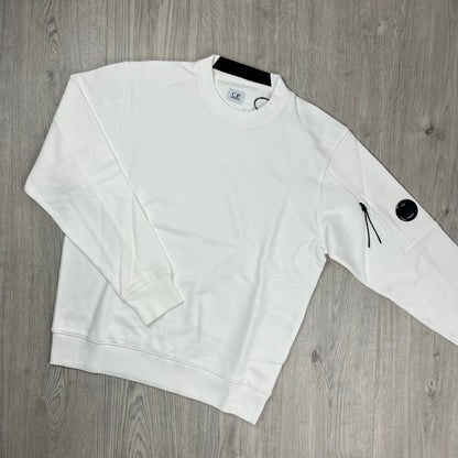 CP Company Raised Fleece Sweatshirt - White
