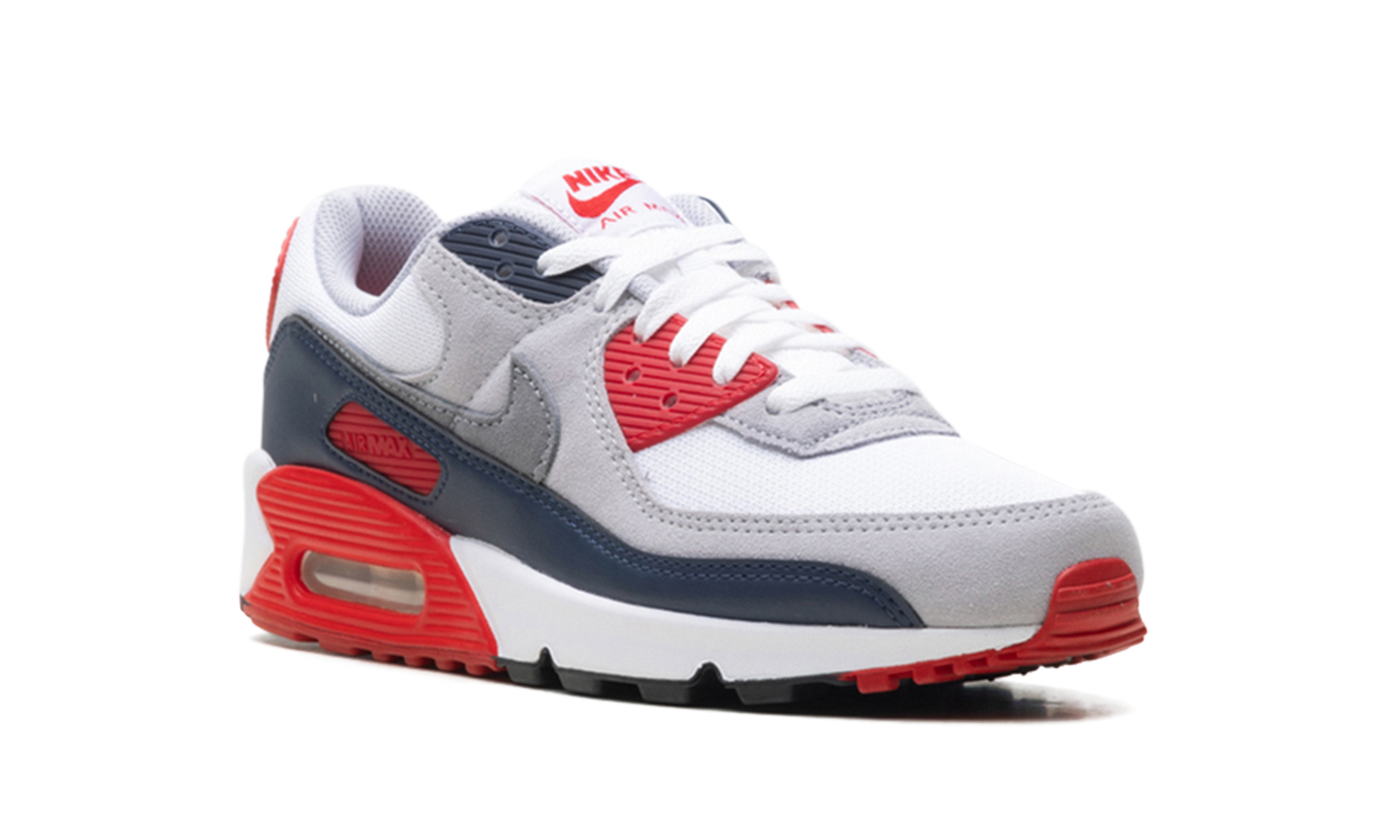 AIR MAX 90 "White/Cool Grey-university Red"