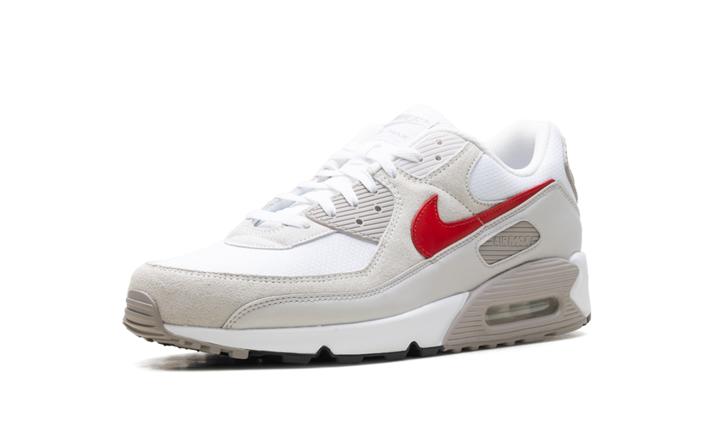 Air Max 90 "White College Grey Vast Grey University Red"