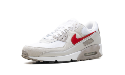 Air Max 90 "White College Grey Vast Grey University Red"