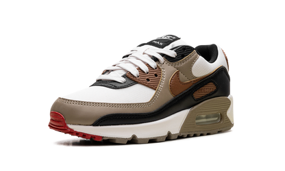 Air Max 90 WMNS "Phantom Black Fire Red Light British Tan"