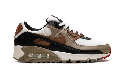 Air Max 90 WMNS "Phantom Black Fire Red Light British Tan"