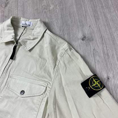 Stone Island Zip Overshirt - Sand