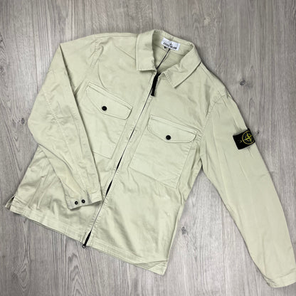 Stone Island Zip Overshirt - Sand