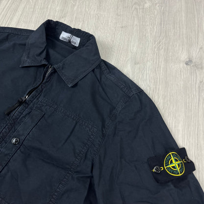 Stone Island Zip Overshirt - Navy