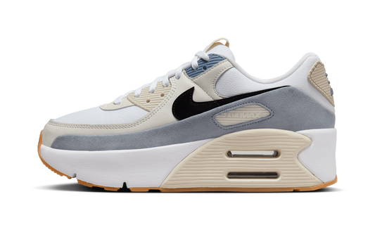 Air Max 90 LV8 WMNS "White Ashen Slate Light Orewood Brown Black"