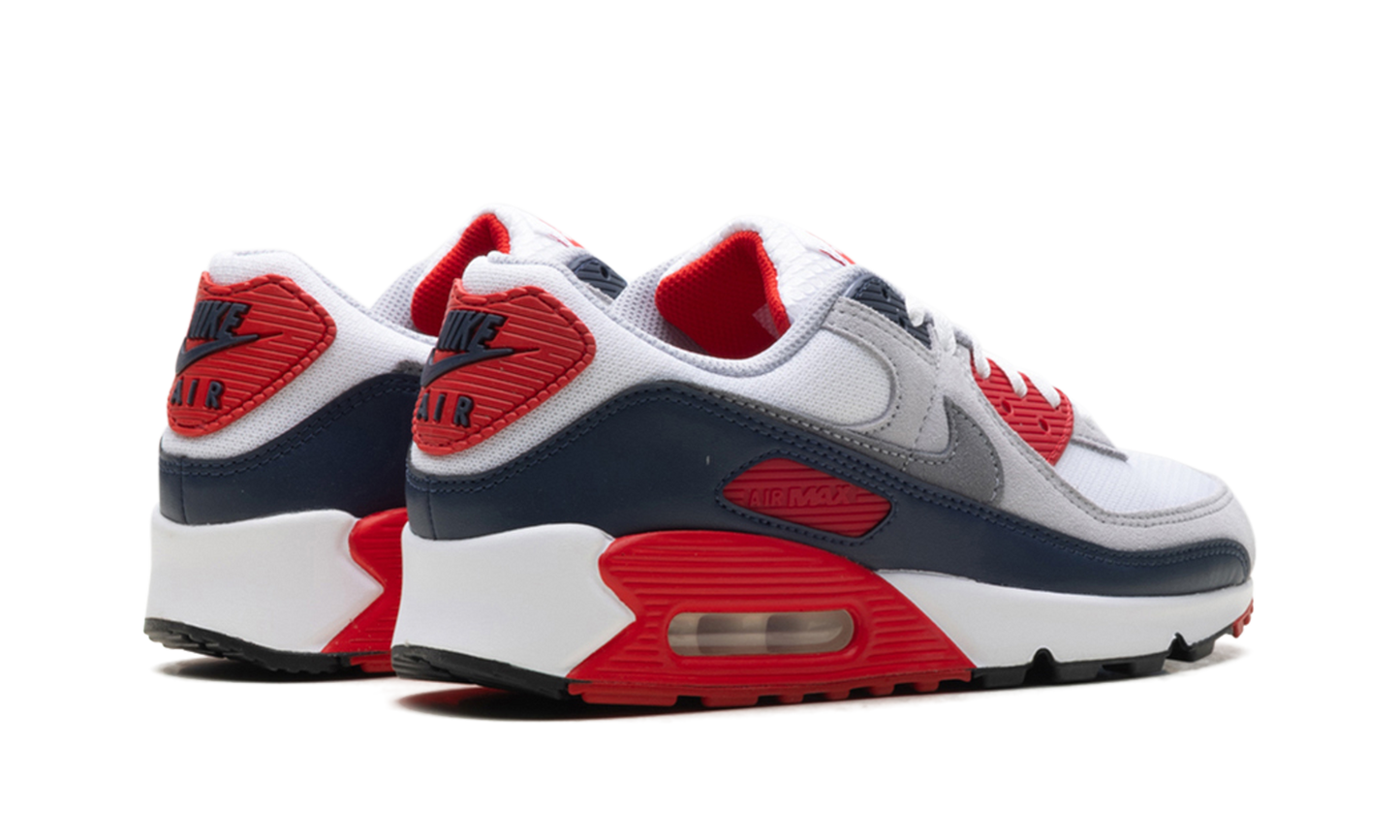 AIR MAX 90 "White/Cool Grey-university Red"